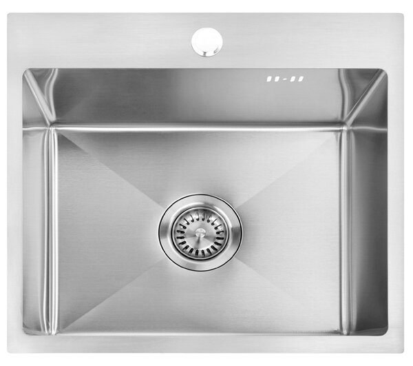 Rea Leo, chiuvetă din oțel cu 1 compartiment 500x450x185 mm, oțel, ZLE-06003