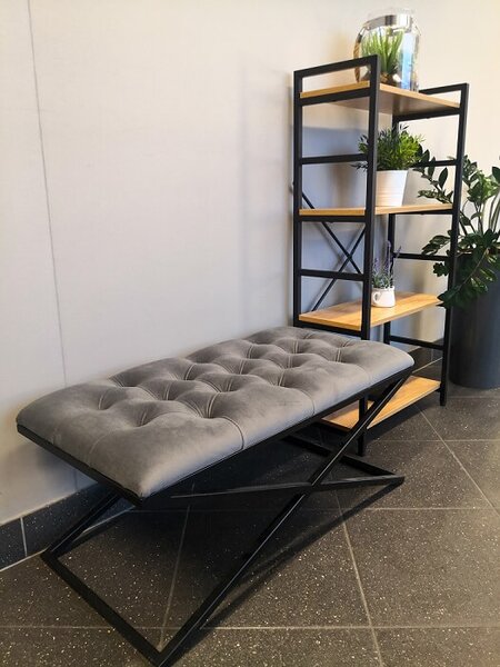 Banchetă Linda Cross Chesterfield 45x90