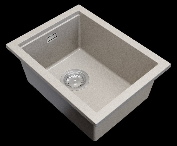 Gamma Decor 3850, chiuvetă granit cu 1 compartiment 380x500x207 mm, bej, GMA-ZLE000157