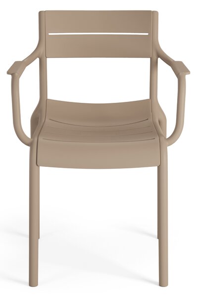 MAZZONI EXPORT LUSSO Bej - SCAUN MODERN DE BUCĂTĂRIE GRĂDINĂ CAFENEA (STIVUIT)