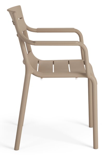 MAZZONI EXPORT LUSSO Bej - SCAUN MODERN DE BUCĂTĂRIE GRĂDINĂ CAFENEA (STIVUIT)