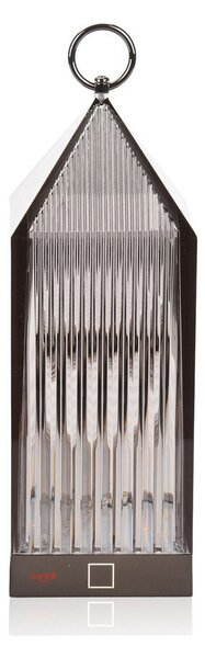 Kartell Lampă de masă LED reîncărcabilă Lanternă, fum, reciclată, IP54, reglabil, Gri, dormitor, Plastic, Design