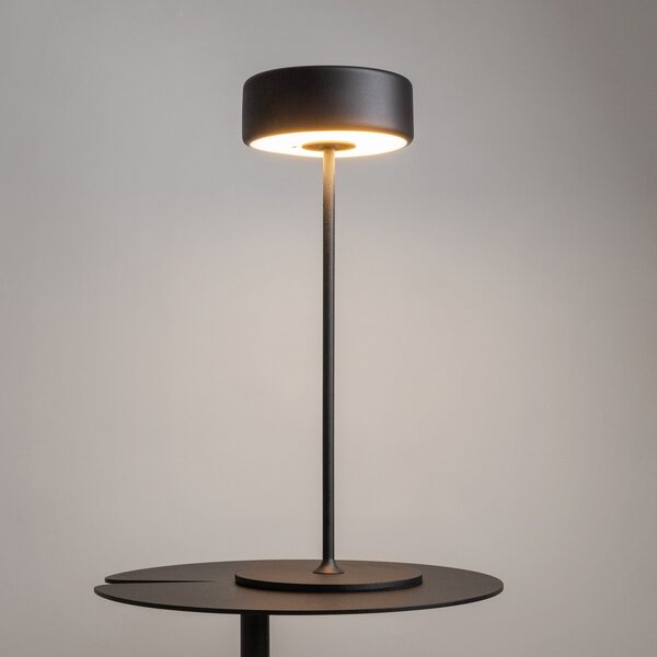 Maytoni Lampă de masă LED reîncărcabilă AI Collaboration, aluminiu, negru, reglabil, Negru, Camera de zi / sufragerie, Aluminiu, Modern