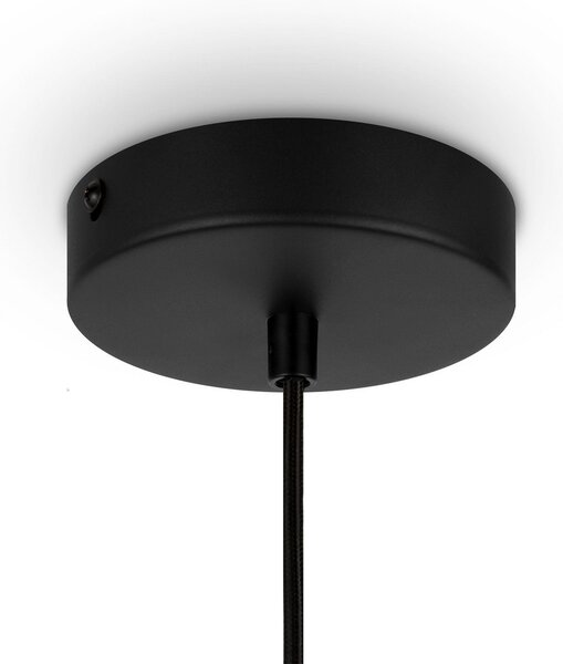 Maytoni Lampă suspendată Roots, Ø 25 cm, înălțime 29 lemn/negru, reglabil, Lemn, Camera de zi / sufragerie, Lemn