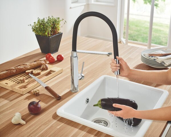 Grohe Concetto baterie bucătărie pe picior StarLight Chrome 31491000