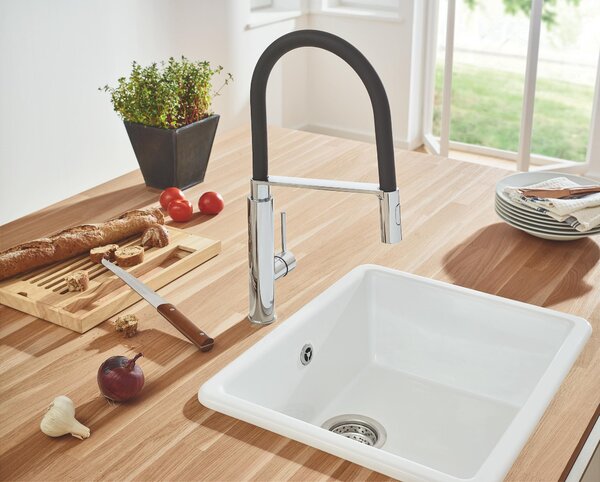 Grohe Concetto baterie bucătărie pe picior StarLight Chrome 31491000