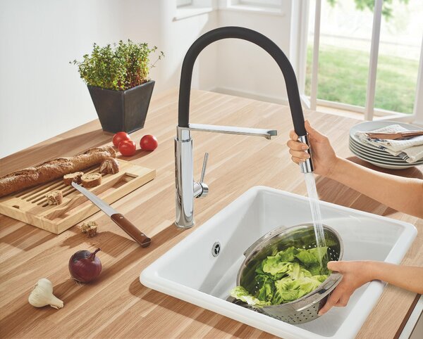 Grohe Concetto baterie bucătărie pe picior StarLight Chrome 31491000