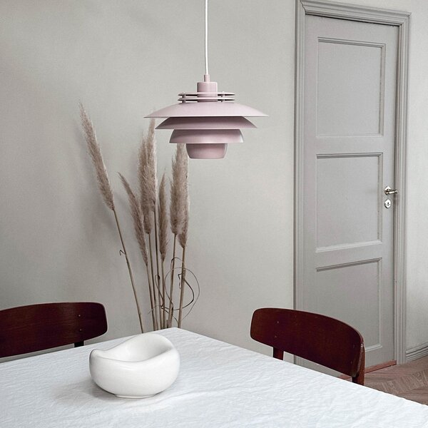 Lustră Pendul Dyberg Larsen, Ejka mini, reglabil, Roz / Rosé, Camera de zi, Metal, Design