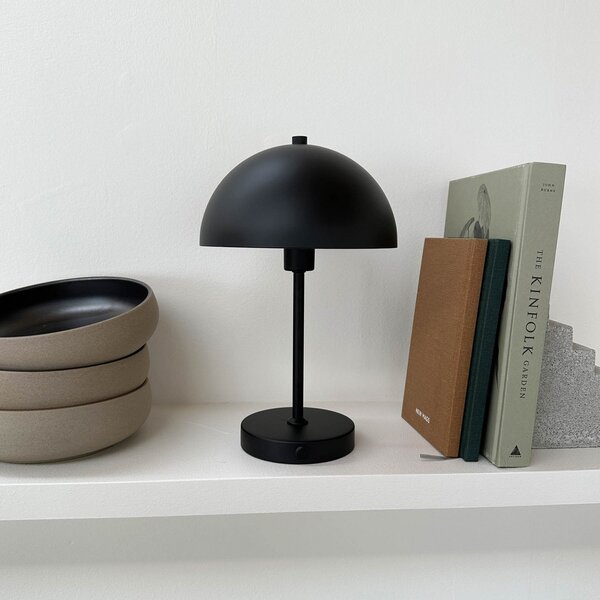 Lampă de masă Dyberg Larsen, Stockholm, reglabil, Negru, Camera de zi, Metal, Scandinavă