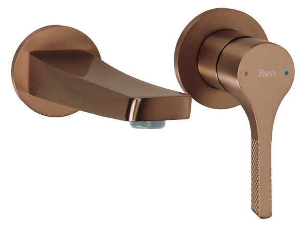 Baterie de lavoar încastrată REA VISION Brush Copper + BOX