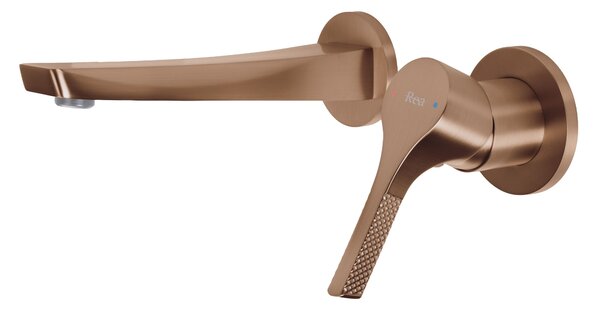 Baterie de lavoar încastrată REA VISION Brush Copper + BOX