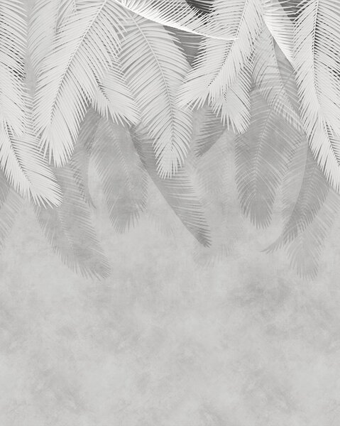 Stylish Leaves Grey