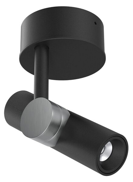 Linea Light Spot LED pentru tavan Goose, negru, aluminiu, 2.700 K, Negru, Camera de zi / sufragerie, Aluminiu, Modern