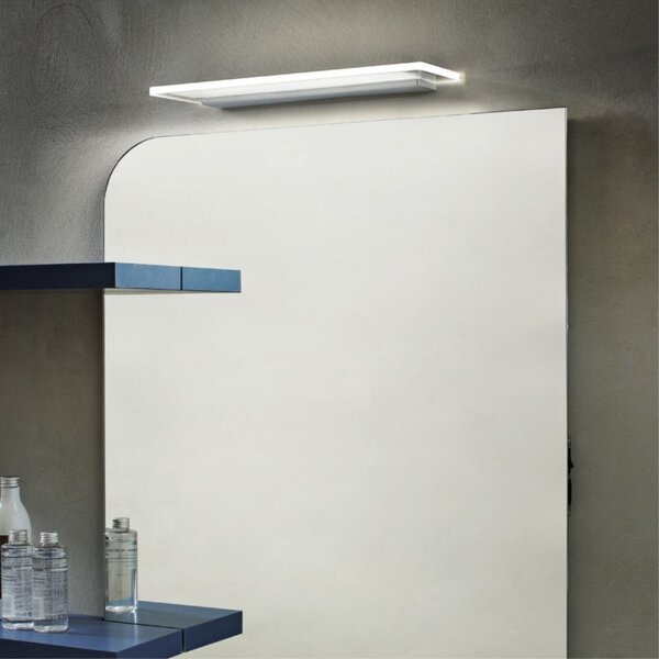 Linea Light Aplică de perete Skinny LED, alb, aluminiu, PMMA, sus/jos, Alb, Camera de zi / sufragerie, Aluminiu, Perete unghiular