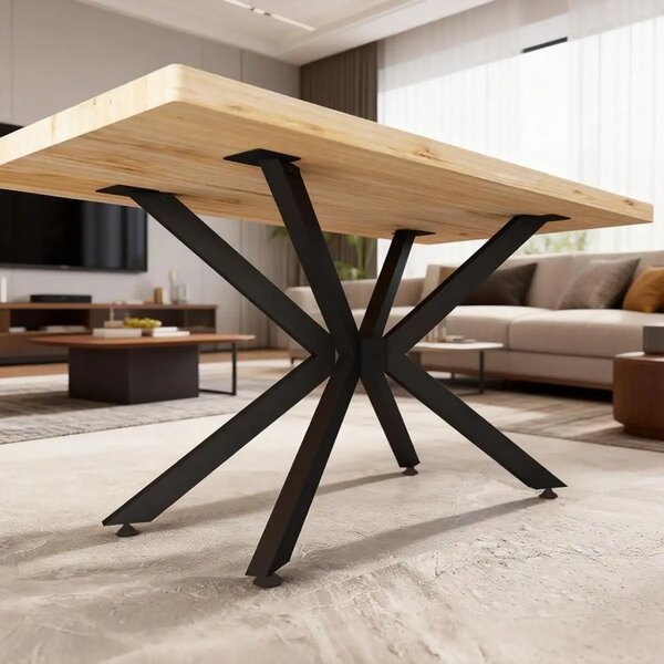 Picior masa metal, Homs , Negru,110x55x71 cm