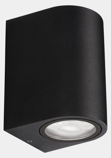 LEDS-C4 Lampă de perete pentru exterior Eko Single, negru, lățime 7 cm, aluminiu, reglabil, Negru, Aluminiu, Modern