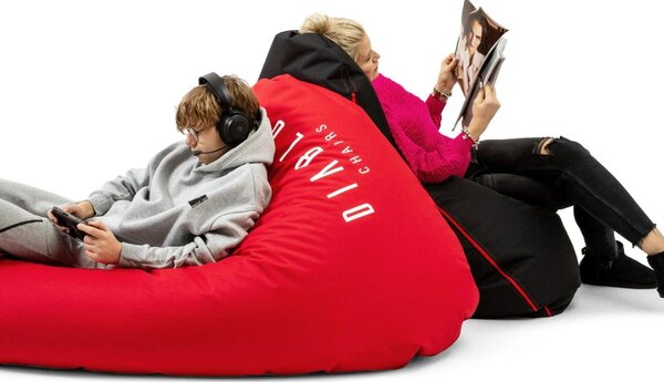 Pouf de gaming Diablo Chairs: negru
