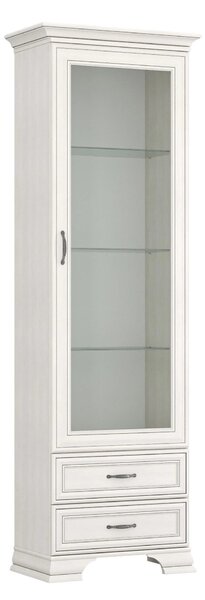 Vitrina TIFFANY II, grej, PAL laminat, 69x40x212 cm