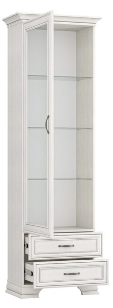 Vitrina TIFFANY II, grej, PAL laminat, 69x40x212 cm