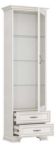 Vitrina TIFFANY II, grej, PAL laminat, 69x40x212 cm