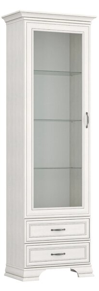 Vitrina TIFFANY II, grej, PAL laminat, 69x40x212 cm