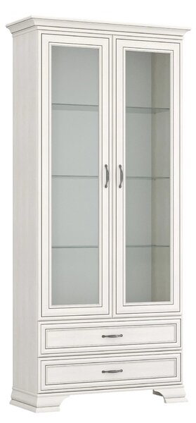 Vitrina TIFFANY II, grej, PAL laminat, 99x40x212 cm