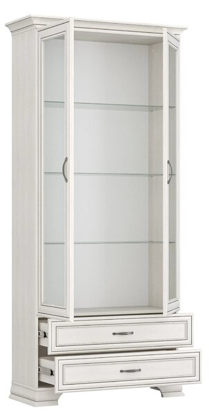 Vitrina TIFFANY II, grej, PAL laminat, 99x40x212 cm