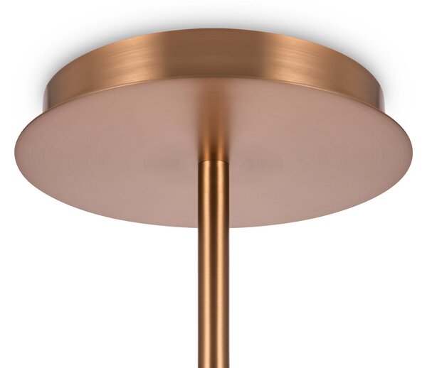 Maytoni lampă suspendată Erich, alamă rosé, sticlă/metal 12 becuri., reglabil, Auriu / Alamă, Camera de zi / sufragerie, Metal, Modern, glob