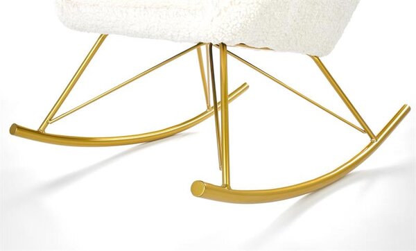 Fotoliu-balansoar tip wingback Liberto