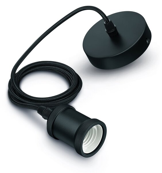 Lustră Pendul Philips, Vintage, reglabil, Negru, Camera de zi, Metal, Modern