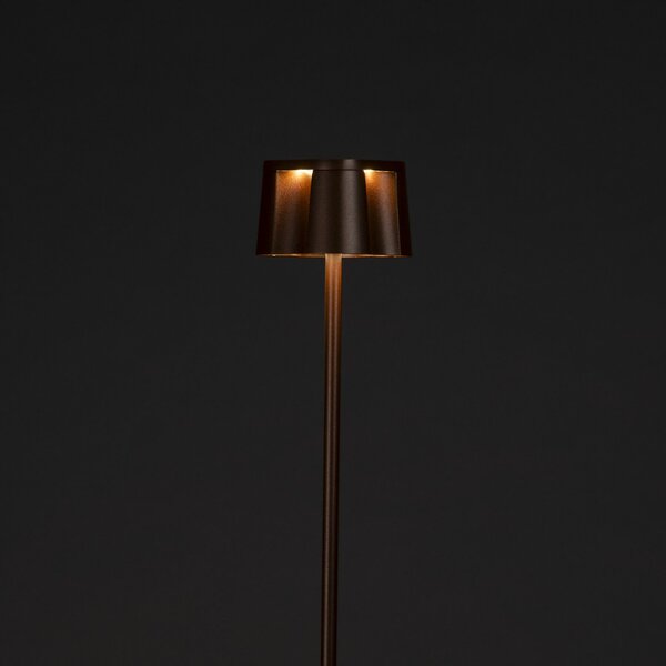 Konstsmide Nice LED lampadar LED, culoare rugină, aluminiu, IP54, dimabil, CCT, reglabil, Maro / Rugină, Aluminiu, Modern