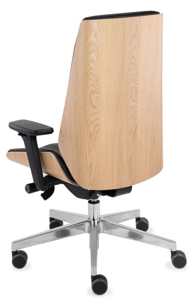 Scaun de birou Moon Wood - Furnir de stejar