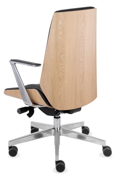 Scaun de birou Moon Wood AL1 - Furnir de stejar