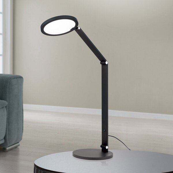 ORION Lampă de masă LED Fati, negru, înălțime 60 cm, aluminiu, dimabil, reglabil, Negru, Camera de zi / sufragerie, Aluminiu, Modern