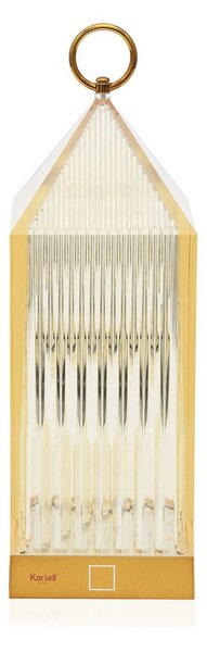 Kartell Lampă de masă LED reîncărcabilă Lanternă, chihlimbar, reciclată,, reglabil, Galben, dormitor, Plastic, Design