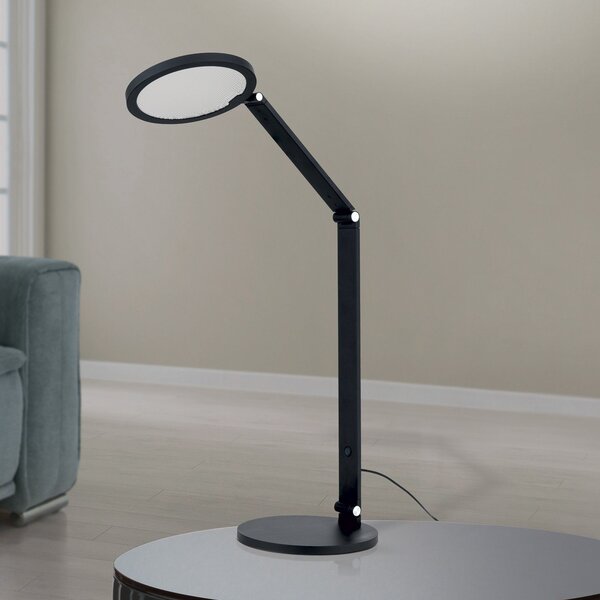 ORION Lampă de masă LED Fati, negru, înălțime 60 cm, aluminiu, dimabil, reglabil, Negru, Camera de zi / sufragerie, Aluminiu, Modern