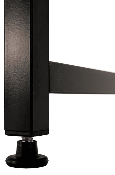 KONDELA Birou, beton/negru, 150x60 cm, MELLORA