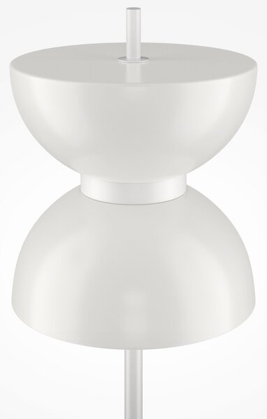 Maytoni Lampadar LED Kyoto, alb, înălțime 145 cm, marmură, Alb, Camera de zi / sufragerie, Metal