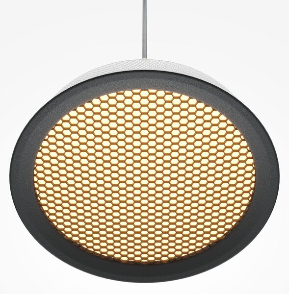 Maytoni Lampă suspendată LED El, Ø 15,3 cm, alb, aluminiu, Alb, Camera de zi / sufragerie, Aluminiu, Modern