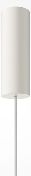 Maytoni Lampă suspendată LED Kyoto, alb, Ø 22 cm, sticlă, metal, Alb, Camera de zi / sufragerie, Sticlă, Scandinavă