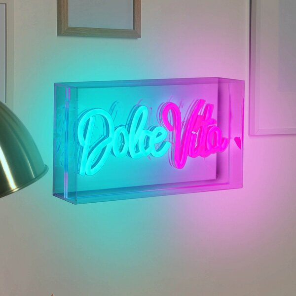 Näve Aplică de perete cu LED Dolce Vita, transparentă, 30x15 cm, plastic USB RGB, Transparent, Camera de zi / sufragerie, Plastic, Viața tânără