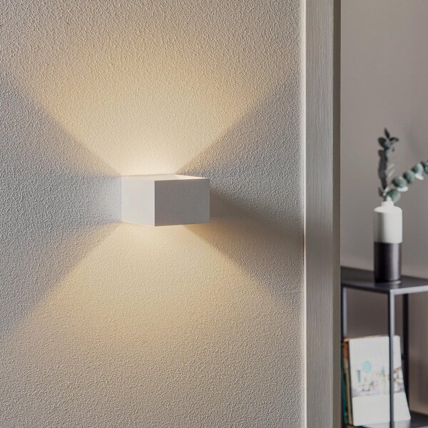 Lampă de perete SLV, Logs In, reglabil, Alb, Zona coridorului, Metal, Modern