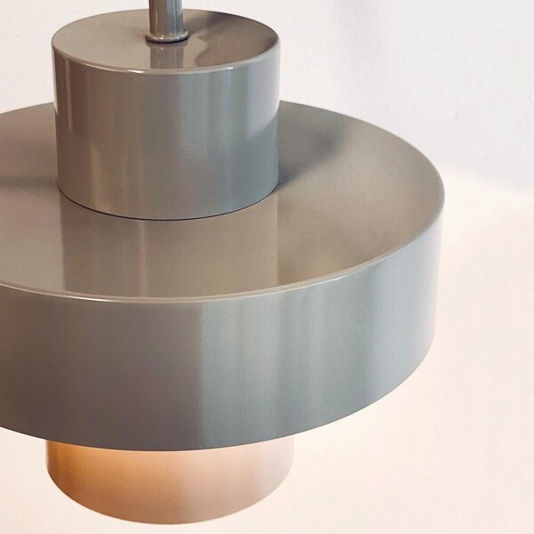 Lampă de perete Dyberg Larsen, Stoke, Gri, Camera de zi, Metal, Design