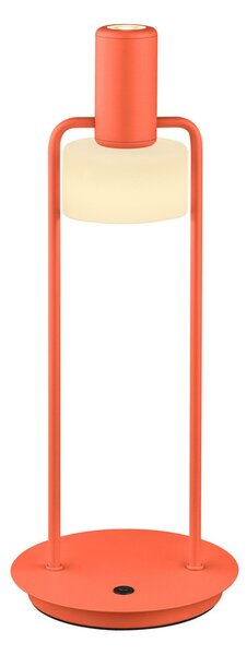 HELL Banji LED lampă de masă, portocaliu, înălțime 37 cm, touch dimmer, reglabil, Portocaliu, Camera de zi / sufragerie, Metal, Viața tânără, Umbră de masă