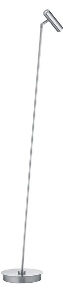 HELL Lampadar LED Tom Pro, nichel mat, 1 bec, CCT, dimabil, reglabil, Gri, Camera de zi / sufragerie, Metal, Modern