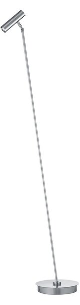 HELL Lampadar LED Tom Pro, nichel mat, 1 bec, CCT, dimabil, reglabil, Gri, Camera de zi / sufragerie, Metal, Modern