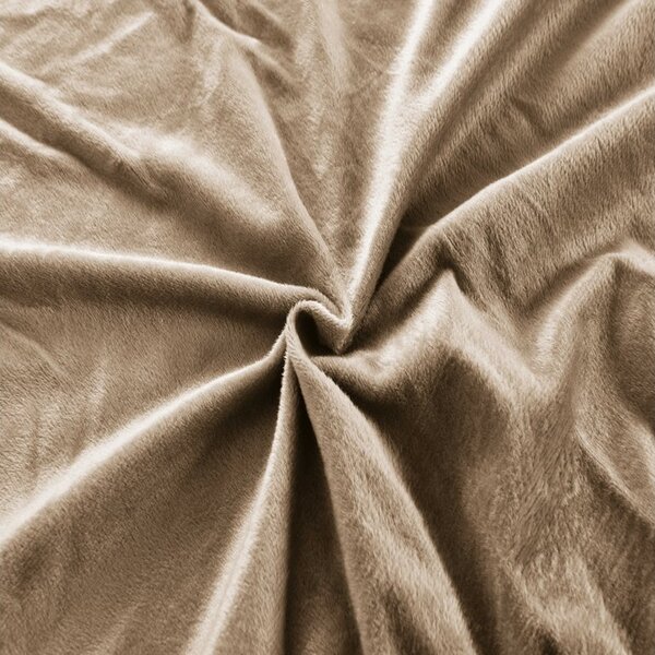 Cearsaf Cocolino microplus cu elastic SOFT 90x200 cm maro