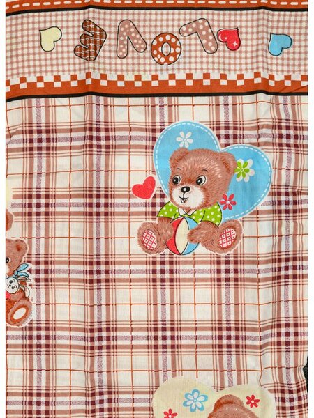 Lenjerii din bumbac pentru patut Culoare maro, TEDDY LOVE