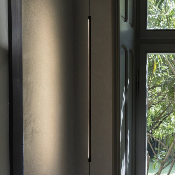 Ideallux Ideal Lux Filo LED Filo, negru, metal, 3.000 K, Negru, Camera de zi / sufragerie, Metal, Modern