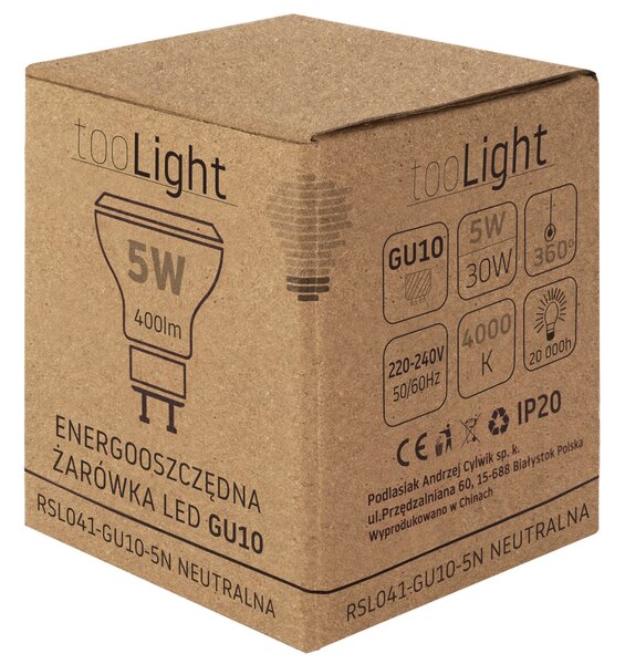 Bec cu LED RSL041 GU10 5W Neutral
